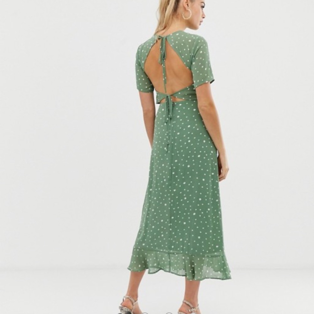 Open back maxi dress